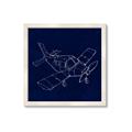 Picture of Airplane Navy I _GroupedProduct_Square_Mini_ _GroupedProduct_Square_Framed_Matted_