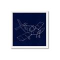 Picture of Airplane Navy I _GroupedProduct_Square_Mini_ _GroupedProduct_Square_Framed_Matted_