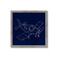 Picture of Airplane Navy I _GroupedProduct_Square_Mini_ _GroupedProduct_Square_Framed_Matted_