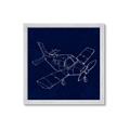 Picture of Airplane Navy I _GroupedProduct_Square_Mini_ _GroupedProduct_Square_Framed_Matted_