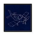Picture of Airplane Navy I _GroupedProduct_Square_Mini_ _GroupedProduct_Square_Framed_Matted_
