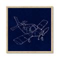 Picture of Airplane Navy I _GroupedProduct_Square_Mini_ _GroupedProduct_Square_Framed_Matted_