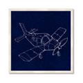 Picture of Airplane Navy I _GroupedProduct_Square_Mini_ _GroupedProduct_Square_Framed_Matted_