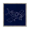 Picture of Airplane Navy I _GroupedProduct_Square_Mini_ _GroupedProduct_Square_Framed_Matted_