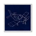Picture of Airplane Navy I _GroupedProduct_Square_Mini_ _GroupedProduct_Square_Framed_Matted_
