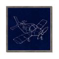 Picture of Airplane Navy I _GroupedProduct_Square_Mini_ _GroupedProduct_Square_Framed_Matted_