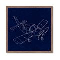 Picture of Airplane Navy I _GroupedProduct_Square_Mini_ _GroupedProduct_Square_Framed_Matted_