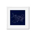 Picture of Airplane Navy I _GroupedProduct_Square_Mini_ _GroupedProduct_Square_Framed_Matted_