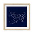 Picture of Airplane Navy I _GroupedProduct_Square_Mini_ _GroupedProduct_Square_Framed_Matted_