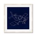 Picture of Airplane Navy I _GroupedProduct_Square_Mini_ _GroupedProduct_Square_Framed_Matted_