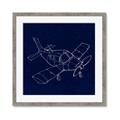Picture of Airplane Navy I _GroupedProduct_Square_Mini_ _GroupedProduct_Square_Framed_Matted_