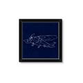 Picture of Airplane Navy II _GroupedProduct_Square_Mini_ _GroupedProduct_Square_Framed_Matted_