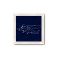 Picture of Airplane Navy II _GroupedProduct_Square_Mini_ _GroupedProduct_Square_Framed_Matted_