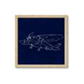 Picture of Airplane Navy II _GroupedProduct_Square_Mini_ _GroupedProduct_Square_Framed_Matted_