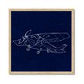Picture of Airplane Navy II _GroupedProduct_Square_Mini_ _GroupedProduct_Square_Framed_Matted_