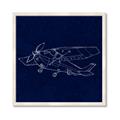 Picture of Airplane Navy II _GroupedProduct_Square_Mini_ _GroupedProduct_Square_Framed_Matted_