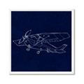 Picture of Airplane Navy II _GroupedProduct_Square_Mini_ _GroupedProduct_Square_Framed_Matted_