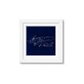 Picture of Airplane Navy II _GroupedProduct_Square_Mini_ _GroupedProduct_Square_Framed_Matted_