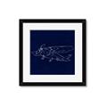Picture of Airplane Navy II _GroupedProduct_Square_Mini_ _GroupedProduct_Square_Framed_Matted_