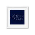 Picture of Airplane Navy II _GroupedProduct_Square_Mini_ _GroupedProduct_Square_Framed_Matted_