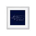 Picture of Airplane Navy II _GroupedProduct_Square_Mini_ _GroupedProduct_Square_Framed_Matted_