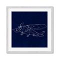 Picture of Airplane Navy II _GroupedProduct_Square_Mini_ _GroupedProduct_Square_Framed_Matted_