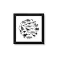 Picture of Dino Party _GroupedProduct_Square_Mini_ _GroupedProduct_Square_Framed_Matted_