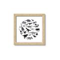 Picture of Dino Party _GroupedProduct_Square_Mini_ _GroupedProduct_Square_Framed_Matted_