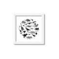 Picture of Dino Party _GroupedProduct_Square_Mini_ _GroupedProduct_Square_Framed_Matted_