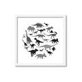 Picture of Dino Party _GroupedProduct_Square_Mini_ _GroupedProduct_Square_Framed_Matted_