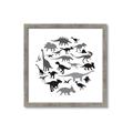 Picture of Dino Party _GroupedProduct_Square_Mini_ _GroupedProduct_Square_Framed_Matted_