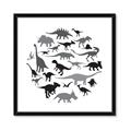 Picture of Dino Party _GroupedProduct_Square_Mini_ _GroupedProduct_Square_Framed_Matted_
