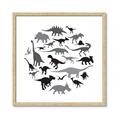 Picture of Dino Party _GroupedProduct_Square_Mini_ _GroupedProduct_Square_Framed_Matted_
