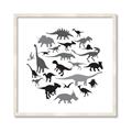 Picture of Dino Party _GroupedProduct_Square_Mini_ _GroupedProduct_Square_Framed_Matted_