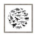 Picture of Dino Party _GroupedProduct_Square_Mini_ _GroupedProduct_Square_Framed_Matted_