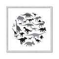 Picture of Dino Party _GroupedProduct_Square_Mini_ _GroupedProduct_Square_Framed_Matted_