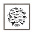 Picture of Dino Party _GroupedProduct_Square_Mini_ _GroupedProduct_Square_Framed_Matted_
