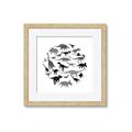 Picture of Dino Party _GroupedProduct_Square_Mini_ _GroupedProduct_Square_Framed_Matted_