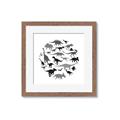 Picture of Dino Party _GroupedProduct_Square_Mini_ _GroupedProduct_Square_Framed_Matted_