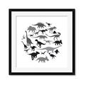 Picture of Dino Party _GroupedProduct_Square_Mini_ _GroupedProduct_Square_Framed_Matted_
