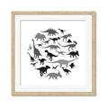 Picture of Dino Party _GroupedProduct_Square_Mini_ _GroupedProduct_Square_Framed_Matted_