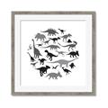 Picture of Dino Party _GroupedProduct_Square_Mini_ _GroupedProduct_Square_Framed_Matted_