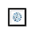 Picture of Dino Party Blue _GroupedProduct_Square_Mini_ _GroupedProduct_Square_Framed_Matted_