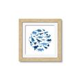 Picture of Dino Party Blue _GroupedProduct_Square_Mini_ _GroupedProduct_Square_Framed_Matted_