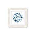 Picture of Dino Party Blue _GroupedProduct_Square_Mini_ _GroupedProduct_Square_Framed_Matted_