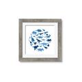 Picture of Dino Party Blue _GroupedProduct_Square_Mini_ _GroupedProduct_Square_Framed_Matted_