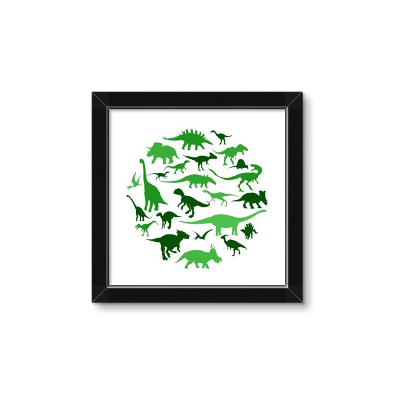 Picture of Dino Party Green  _GroupedProduct_Square_Mini_ _GroupedProduct_Square_Framed_Matted_