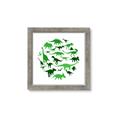 Picture of Dino Party Green  _GroupedProduct_Square_Mini_ _GroupedProduct_Square_Framed_Matted_