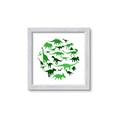 Picture of Dino Party Green  _GroupedProduct_Square_Mini_ _GroupedProduct_Square_Framed_Matted_
