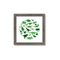 Picture of Dino Party Green  _GroupedProduct_Square_Mini_ _GroupedProduct_Square_Framed_Matted_
